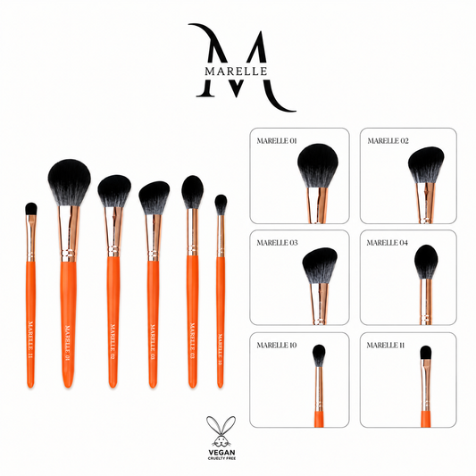 Six Signature - Set Profesional de 6 Pensule pentru Machiaj